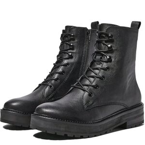 Abercrombie & Fitch Black Combat Boots